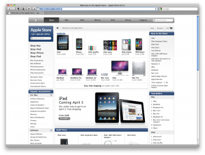 Der Apple Online Store – Große Anfrage fürs iPad