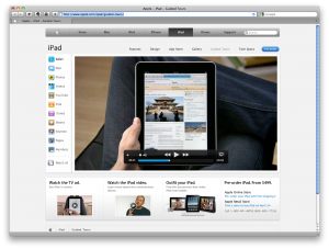 iPad Guided Tours freigeschaltet, Quelle: Apple US iPad Website
