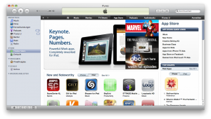 Der iTunes iPad App Store