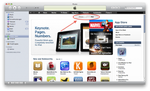 iTunes mit beständiger, fester App Store-Einteilung
